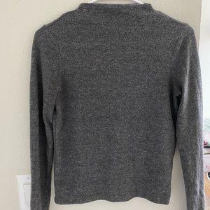 Grey mock neck long sleeve